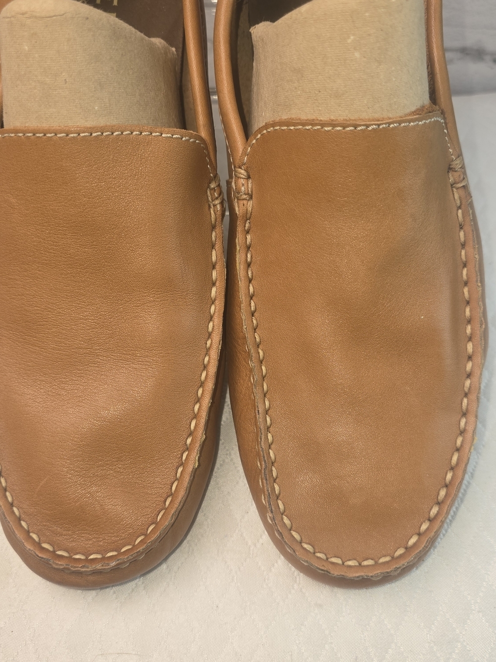 SPERRY TOP-SIDER WAVE DRIVER VENETIAN MOCCASINS TAN LEATHER SLIP-ON MENS 11.5 - Picture 5 of 9